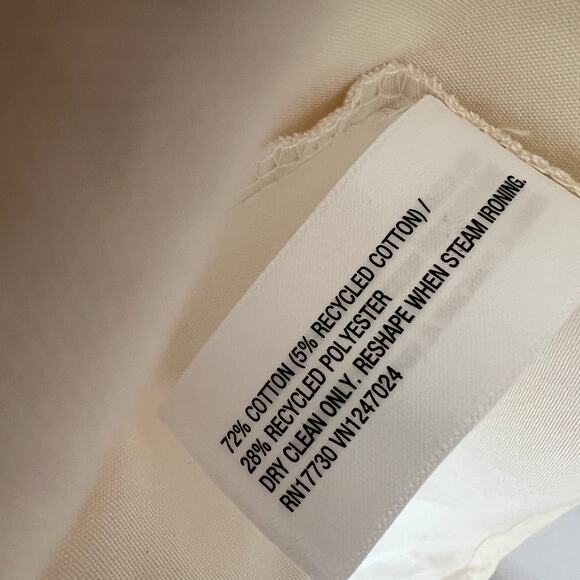 Future Collective Dress Women's 12 Strappy Cream Fit Flare Midi Reese Blutstein - Picture 12 of 13